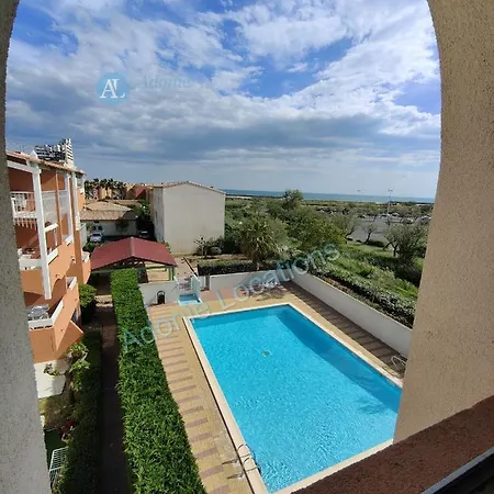 公寓 Richelieu - Rochelongue - Bord De - Primavera - Parking *